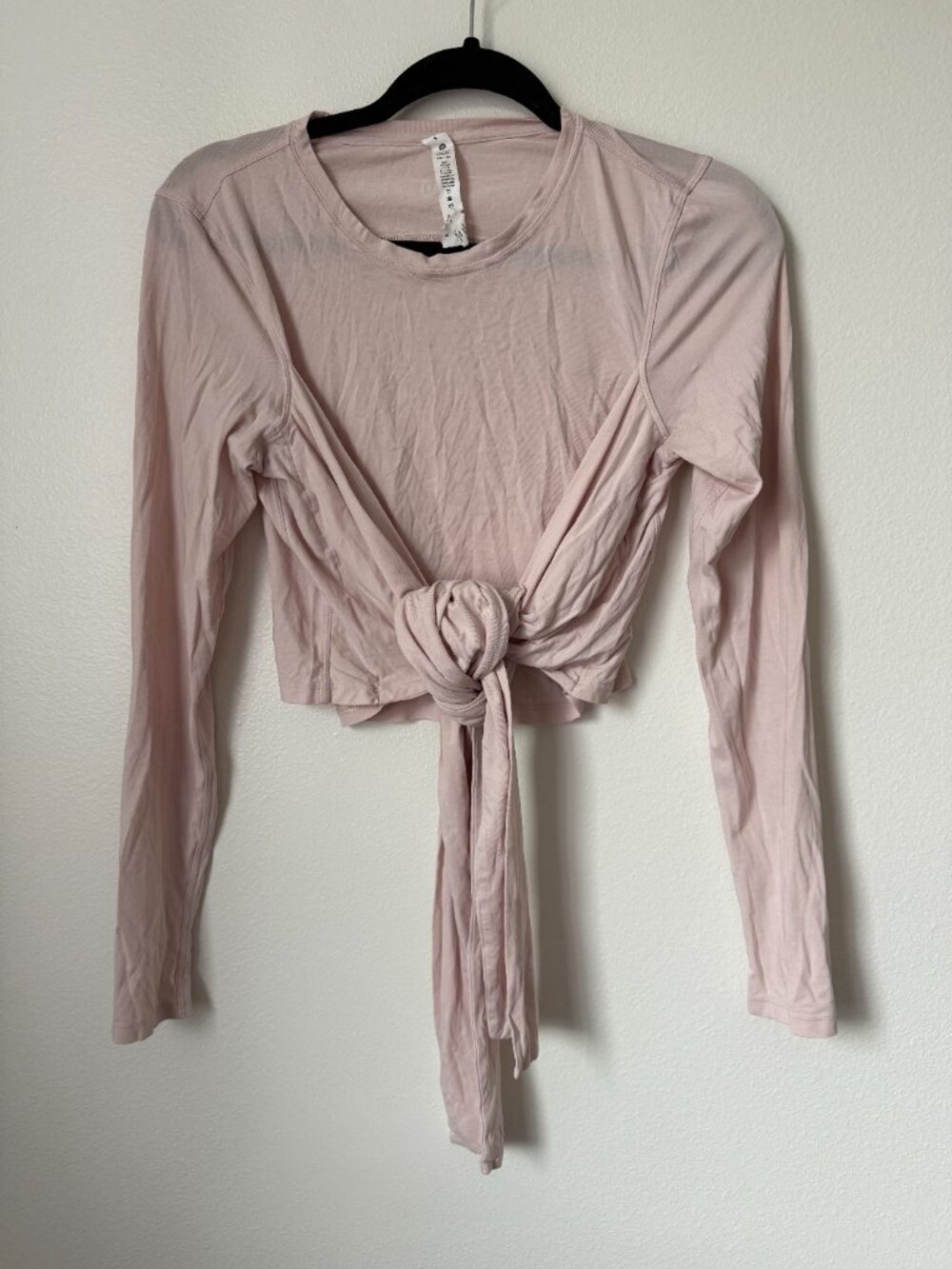 Lululemon Gather and Grow Wrap Long Sleeve Feather Pink 8
